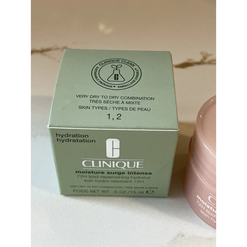 CLINIQUE‎ Moisture Surge Intense 72H Replenishing Hydrator .5 oz/15 ml New Box